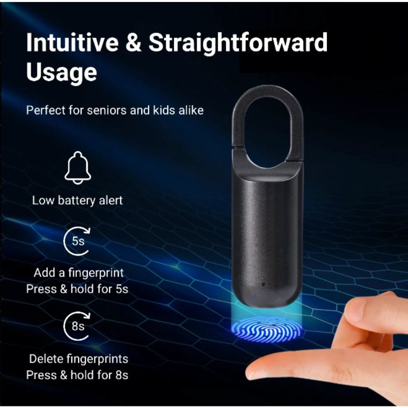 Mini Fingerprint Padlock